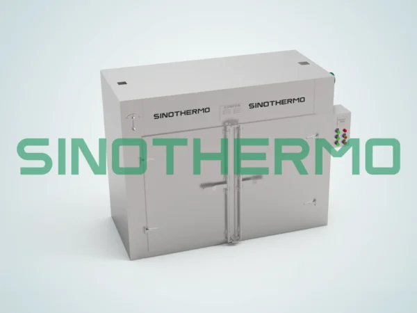 Image of a SINOTHERMO Tray Dryer, an industrial machine used for drying materials.